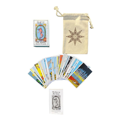 The Authentic Tarot Deck with Guidebook & Premium Linen Carry Bag | Best Classic Card Version for Beginner  & Expert Readers Tarot Alternative Rider Waite Tarot on the Market